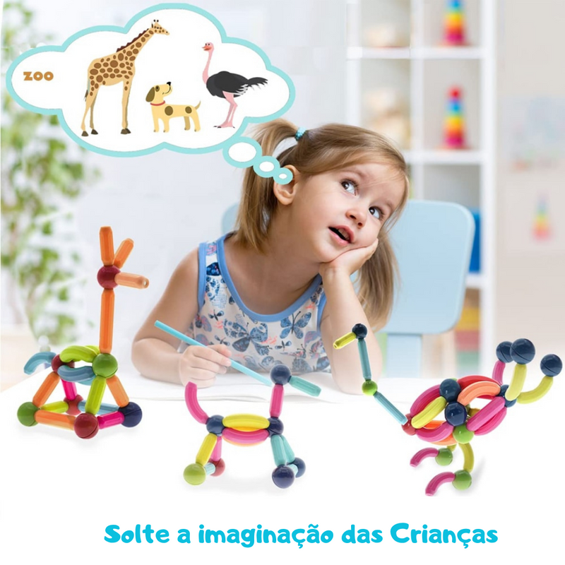 Blocos Magnéticos Criativos – Aprender Brincando Nunca Foi Tão Divertido