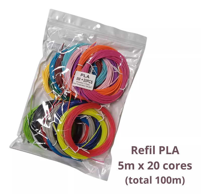 100M Refil Pla, Tapete Gabarito e Livro Para Caneta Impressora 3d