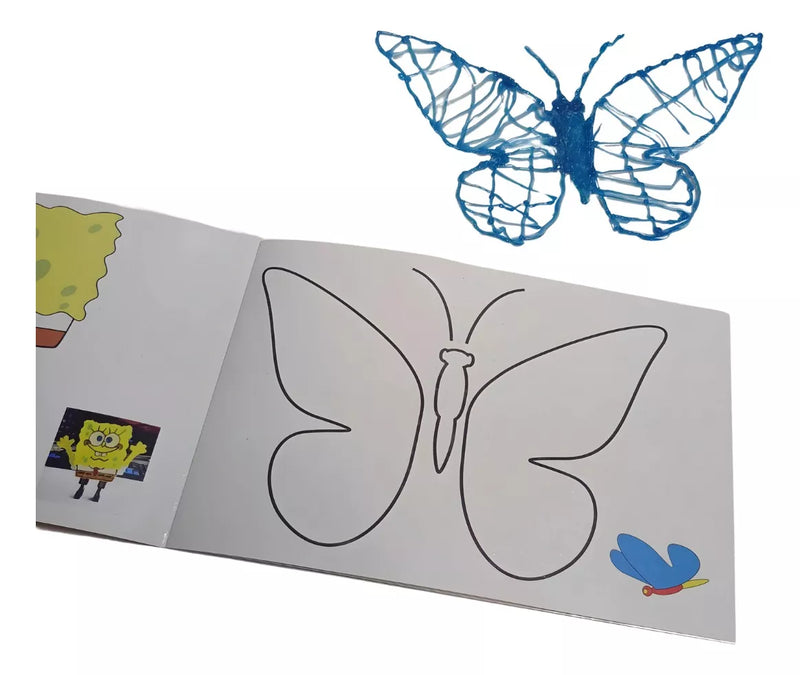 100M Refil Pla, Tapete Gabarito e Livro Para Caneta Impressora 3d