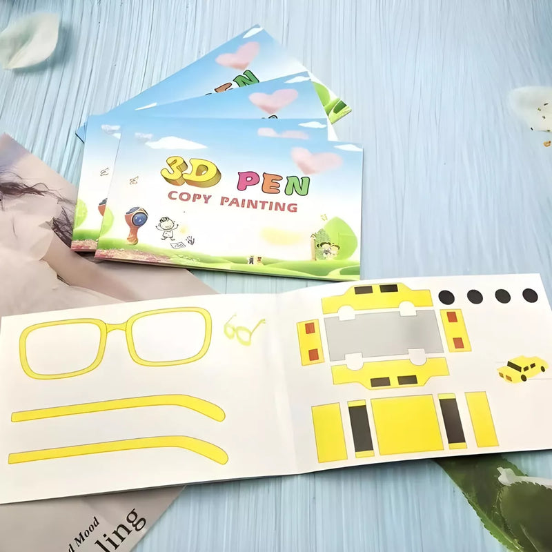 100M Refil Pla, Tapete Gabarito e Livro Para Caneta Impressora 3d