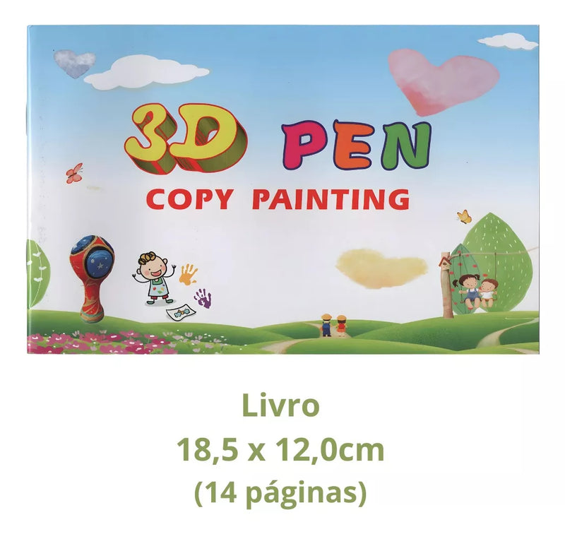 100M Refil Pla, Tapete Gabarito e Livro Para Caneta Impressora 3d
