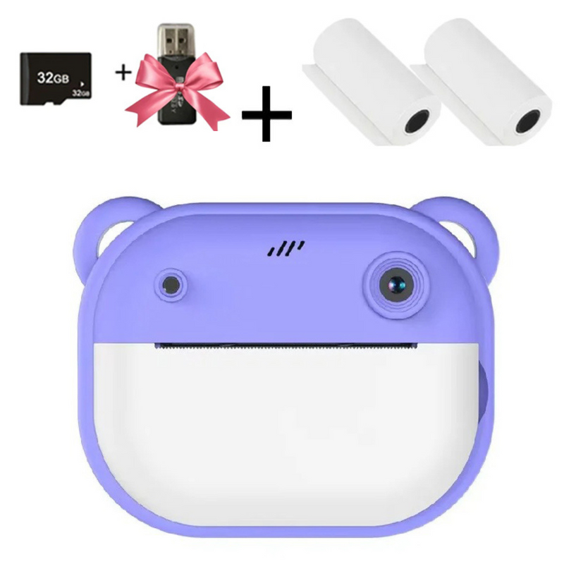 Câmera Digital Infantil Impressão Instantânea