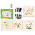 Brinquedos Montessori Jogo de Bordar para Crianças