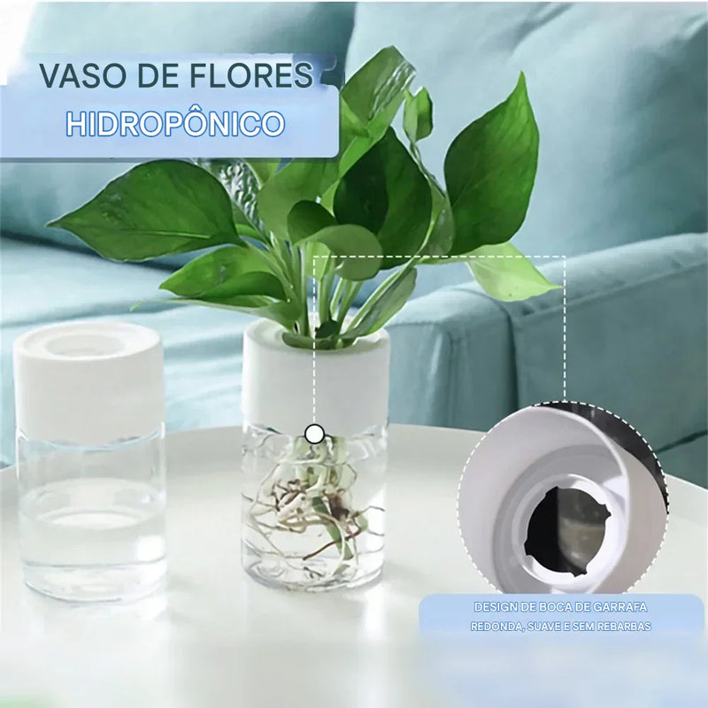 Mini Vaso de Decoração de Flores Hidropônico