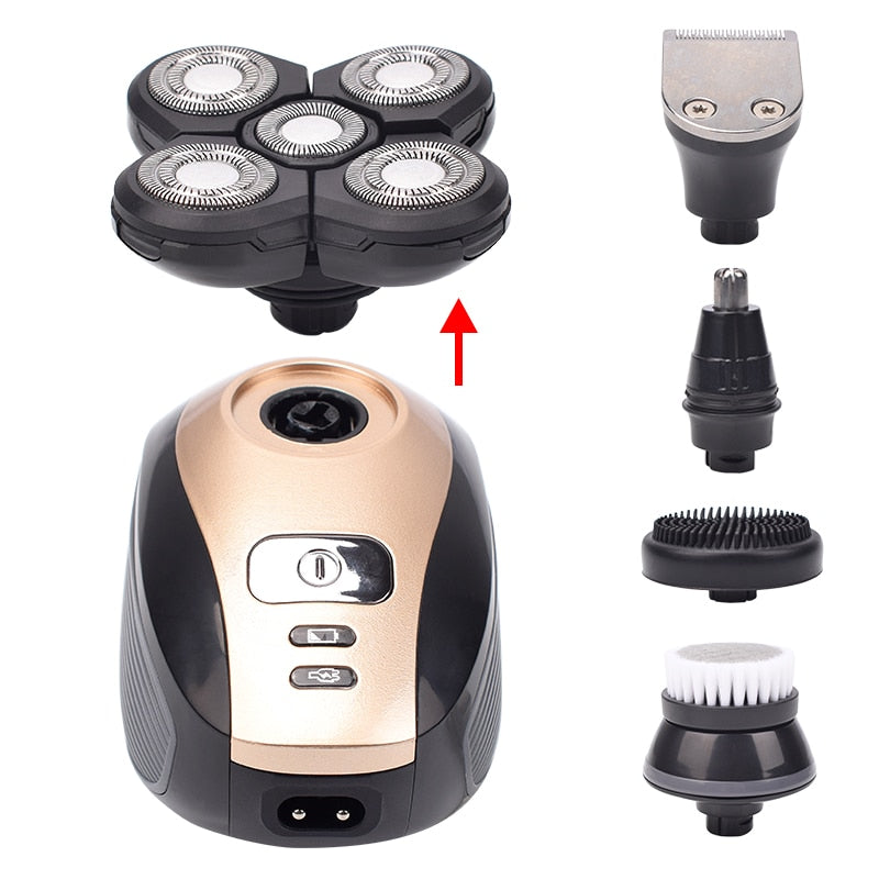 Barbeador e Aparador Profissional 360 À Prova d'água 5 em 1 Favoritoz