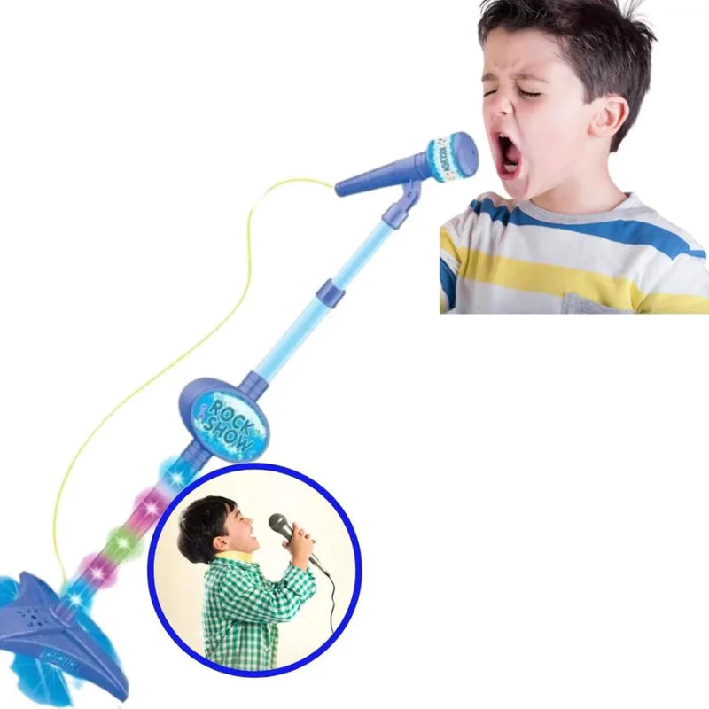 Brinquedo Microfone Infantil c/ Pedestal - KidStar