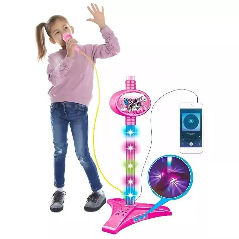 Brinquedo Microfone Infantil c/ Pedestal - KidStar